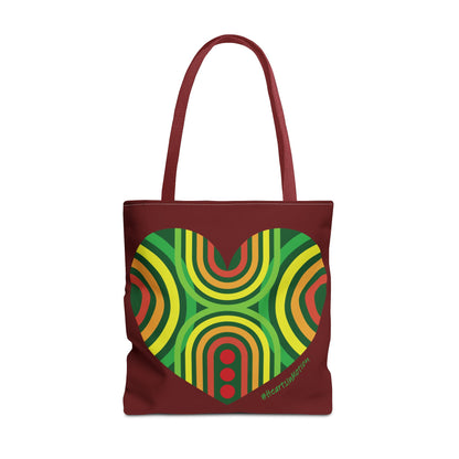 Colourful Love Heart Tote Bag - Perfect for Everyday Use - #HeartsInMotion