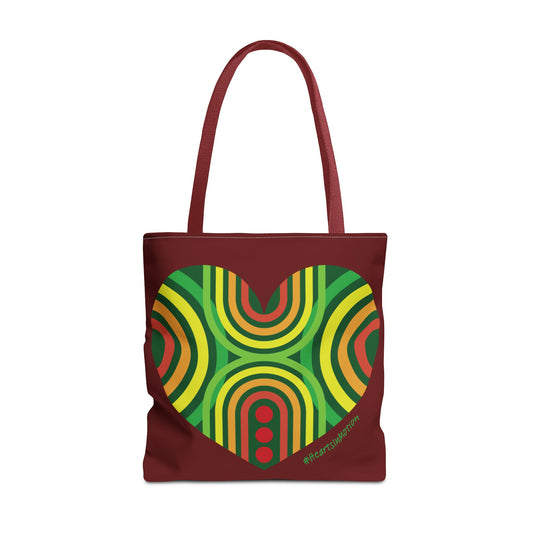 Colourful Love Heart Tote Bag - Perfect for Everyday Use - #HeartsInMotion