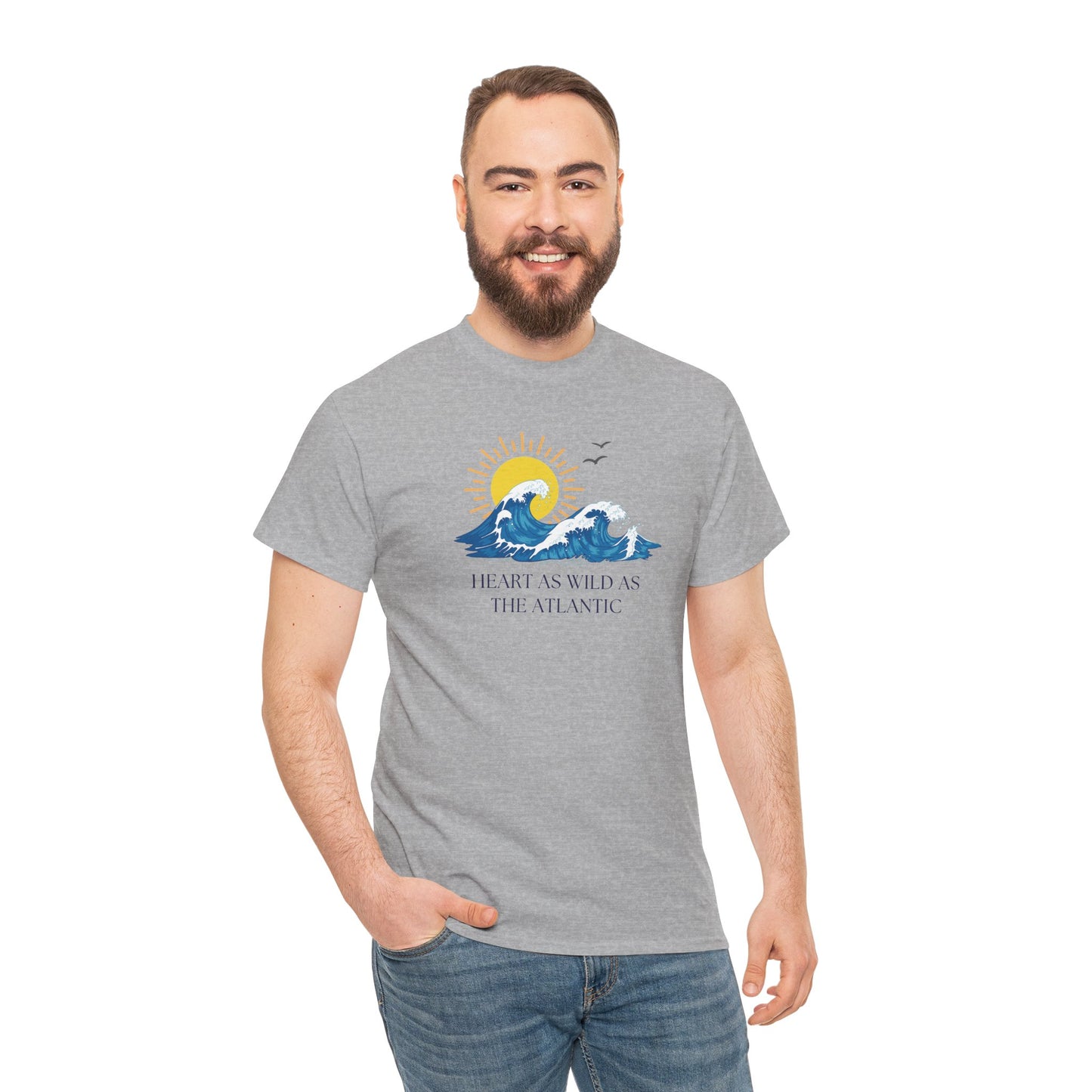 Heart As Wild As The Atlantic Unisex Tee, Ocean Lover T-Shirt