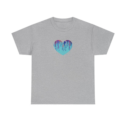 Dripping Heart Graphic Unisex - Perfect for Casual Wear - #HeartsInMotion
