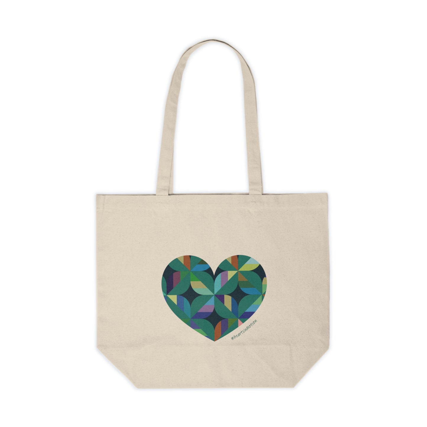 Colourful Heart Canvas Shopping Tote | Eco-Friendly Grocery Bag, #HeartsInmotion