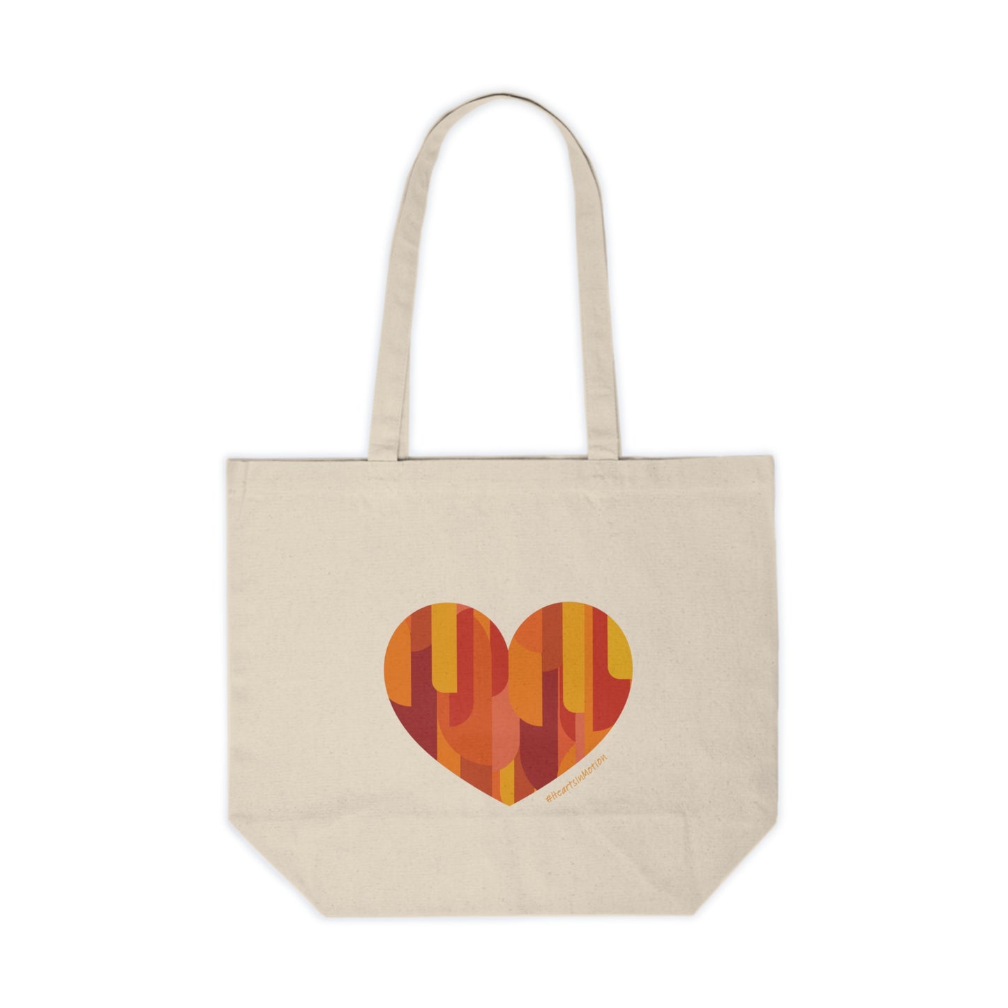 Heart Pattern Canvas Shopping Tote - Eco-Friendly, #HeartsInMotion