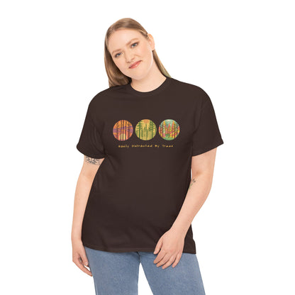 Colorful Tree Unisex Heavy Cotton Tee, Outdoor Lover Shirt, Unique Gift