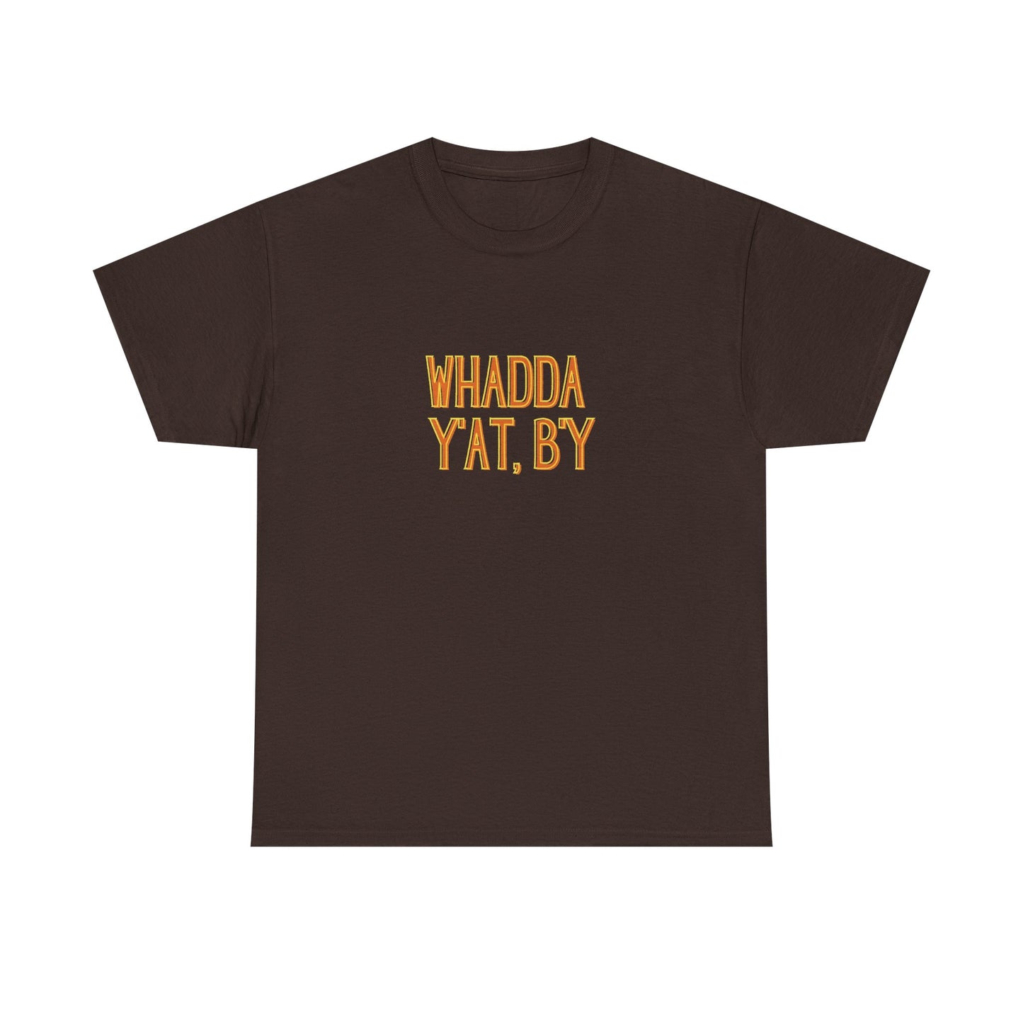 Whadda Y'at, B'y Unisex Heavy Cotton Tee, Fun Graphic Tee, Casual Wear