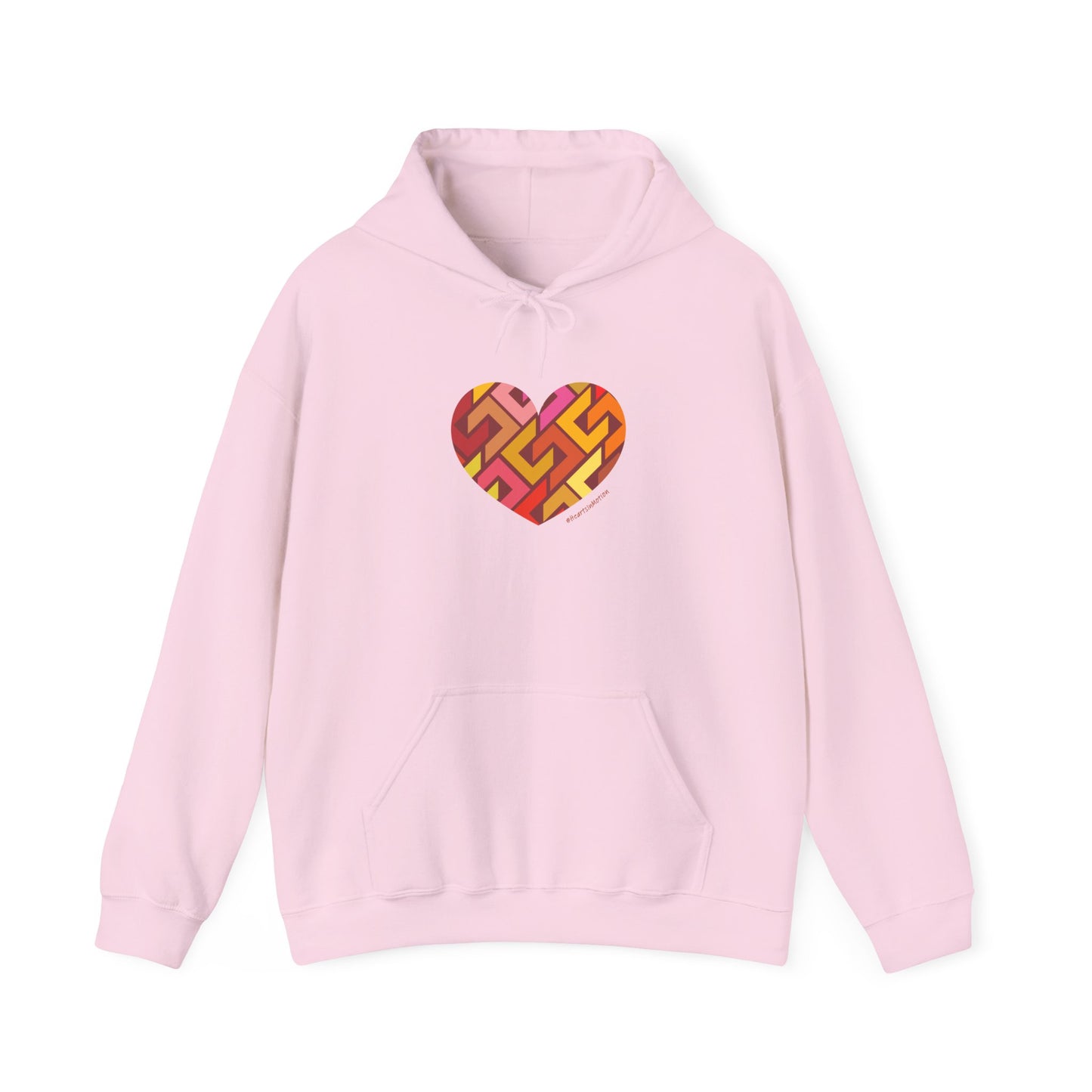 Colourful Heart Hoodie, Cozy Sweatshirt - #HeartsInMotion