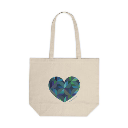 Heart-Shaped Leaf Canvas Shopping Tote | Eco-Friendly Bag, #HeartsInMotion