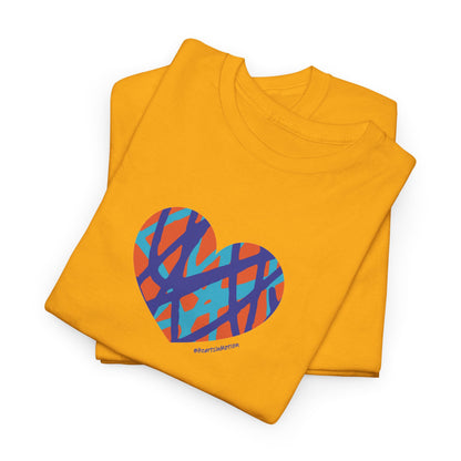Bold Heart - Unisex Heavy Cotton Tee - #HeartsInMotion