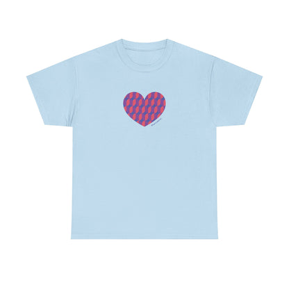 Colourful Heart Unisex Heavy Cotton Tee - #HeartsInMotion