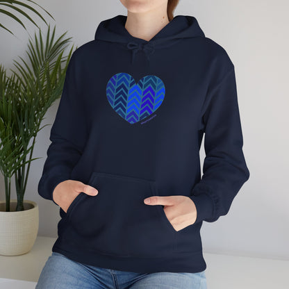 Cozy Heart Patterned Hoodie for Comfort and Style - #HeartsInMotion