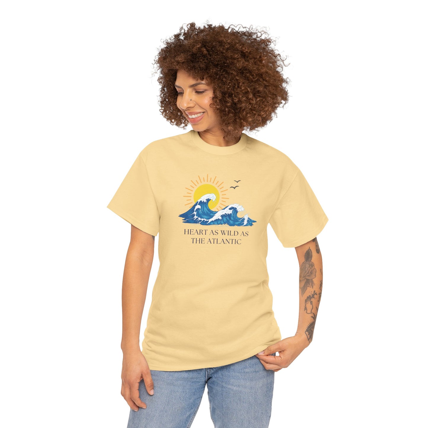 Heart As Wild As The Atlantic Unisex Tee, Ocean Lover T-Shirt