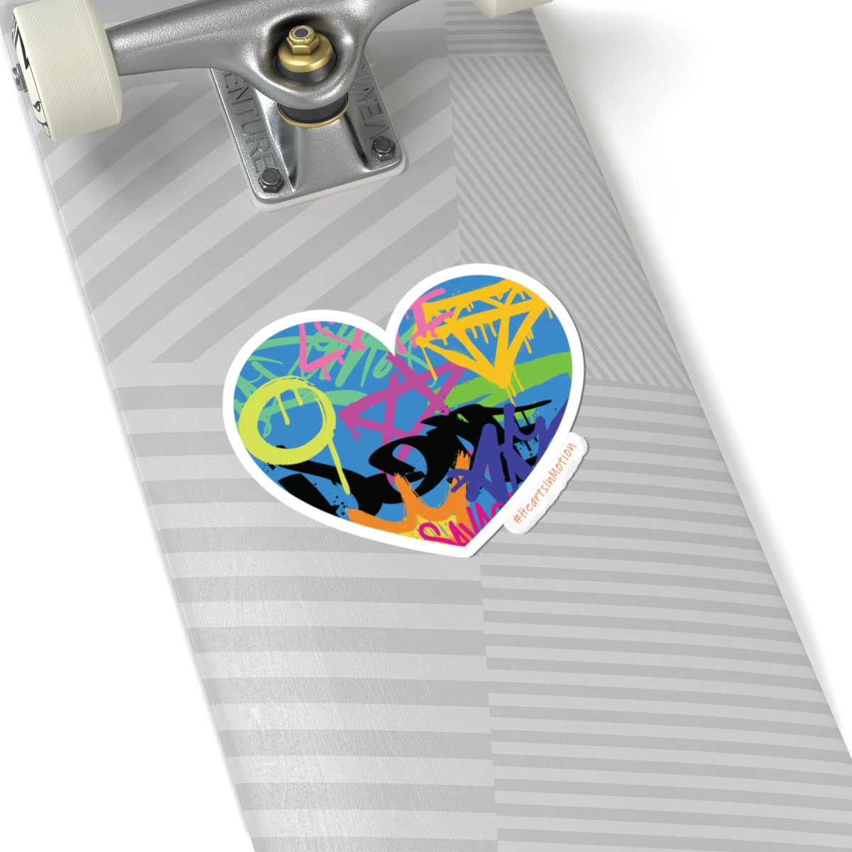 Colourful Grafitti Heart Die Cut Stickers | Boho Decor, #HeartsInMotion