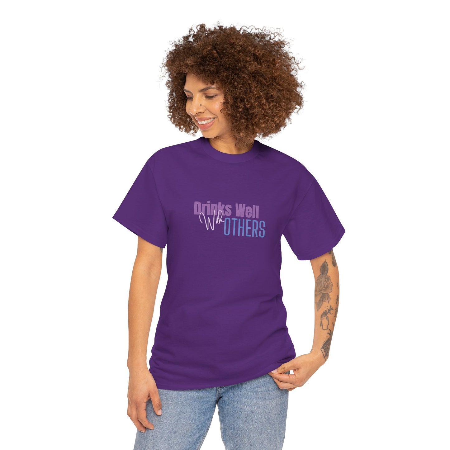 Drinks Well Unisex Heavy Cotton Tee - Party Tee - Gifts For Her