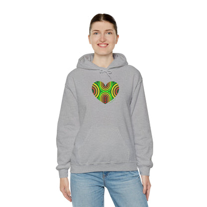 Colourful Heart Sweatshirt - Cozy Unisex Hoodie - #HeartsInMotion