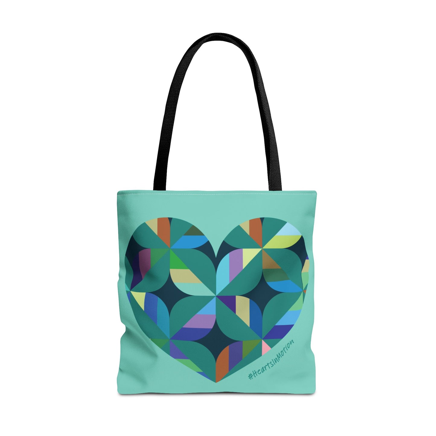 Colourful Heart Tote Bag, Eco-Friendly Shopping Bag, #HeartsInMotion