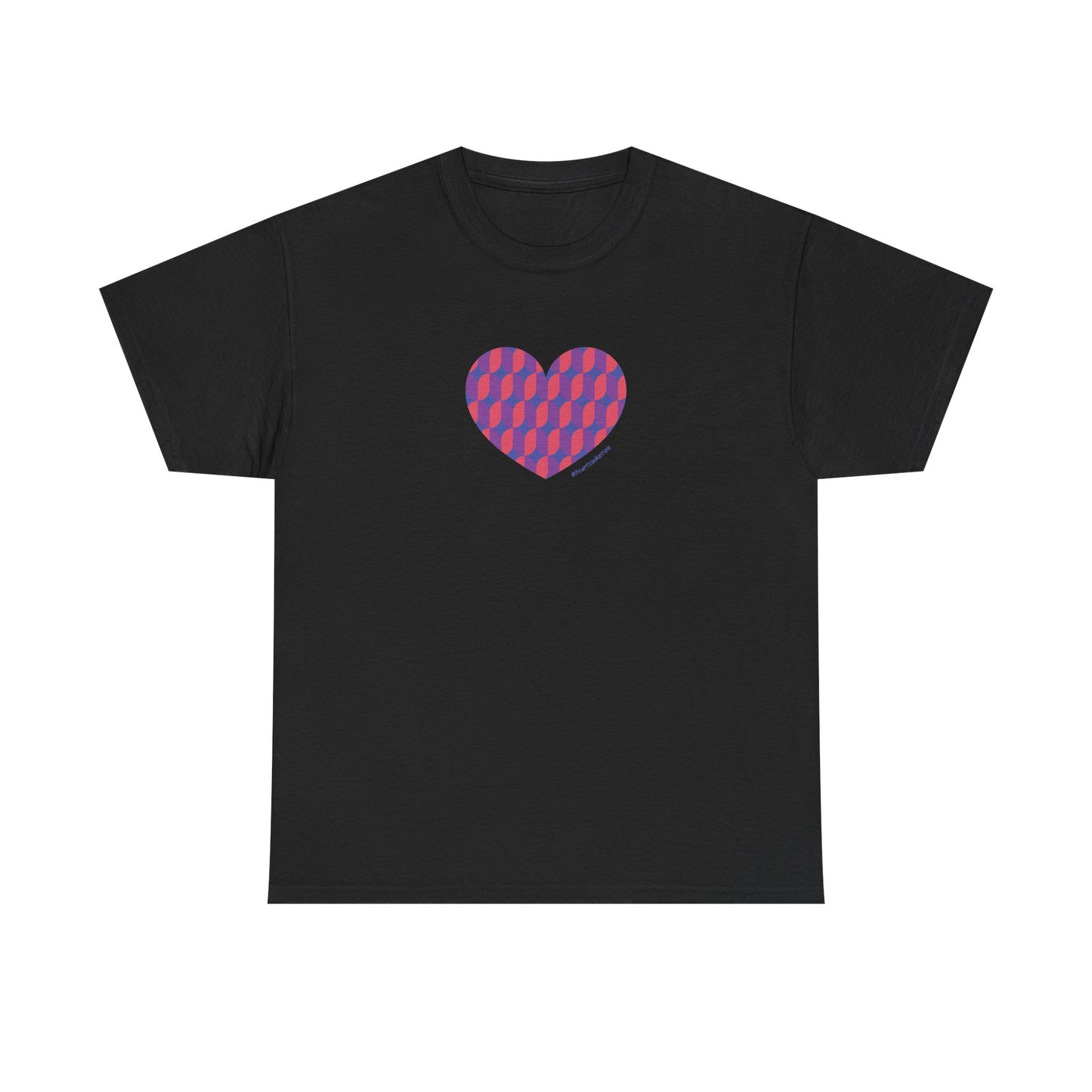 Colourful Heart Unisex Heavy Cotton Tee - #HeartsInMotion