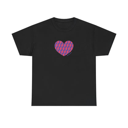 Colourful Heart Unisex Heavy Cotton Tee - #HeartsInMotion