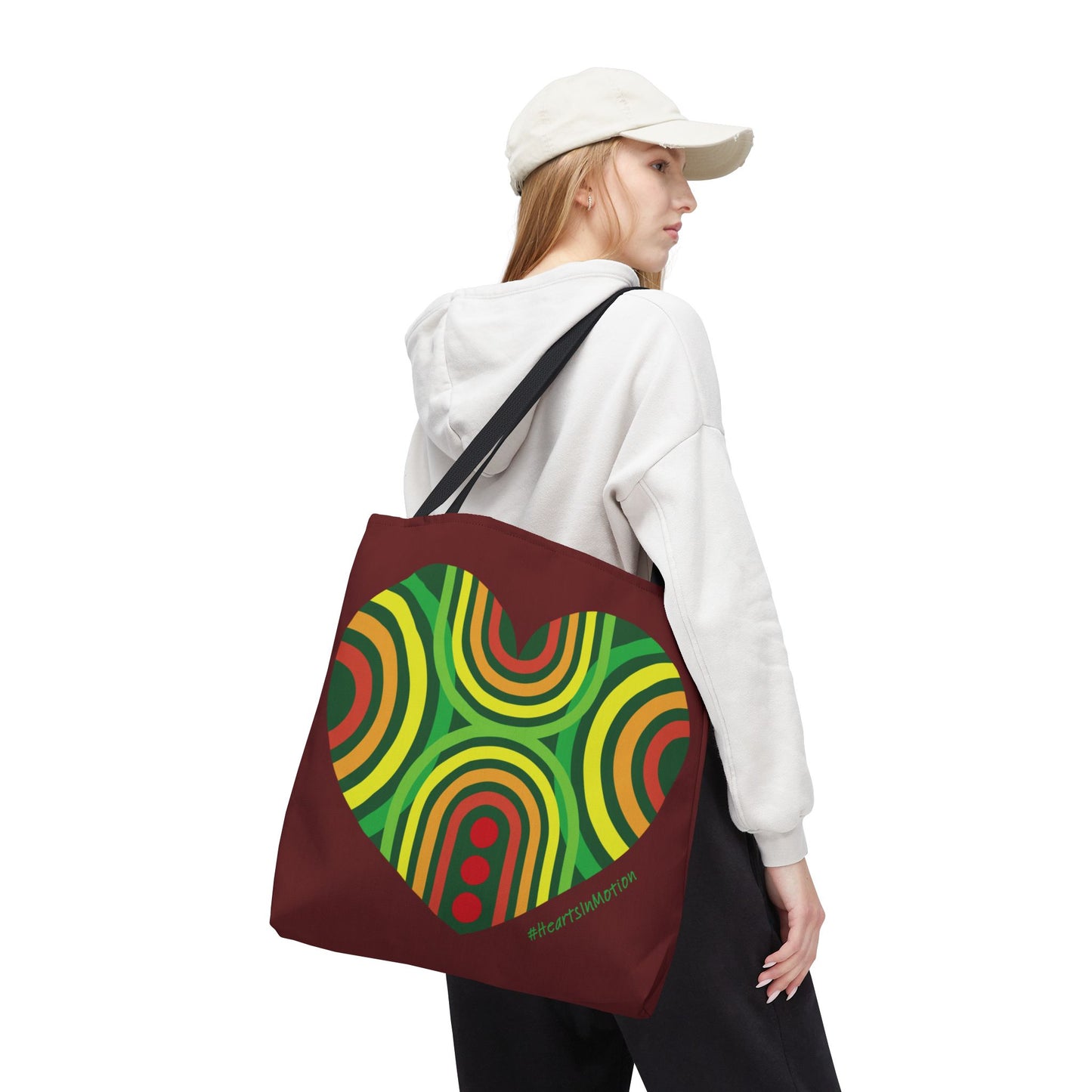 Colourful Love Heart Tote Bag - Perfect for Everyday Use - #HeartsInMotion