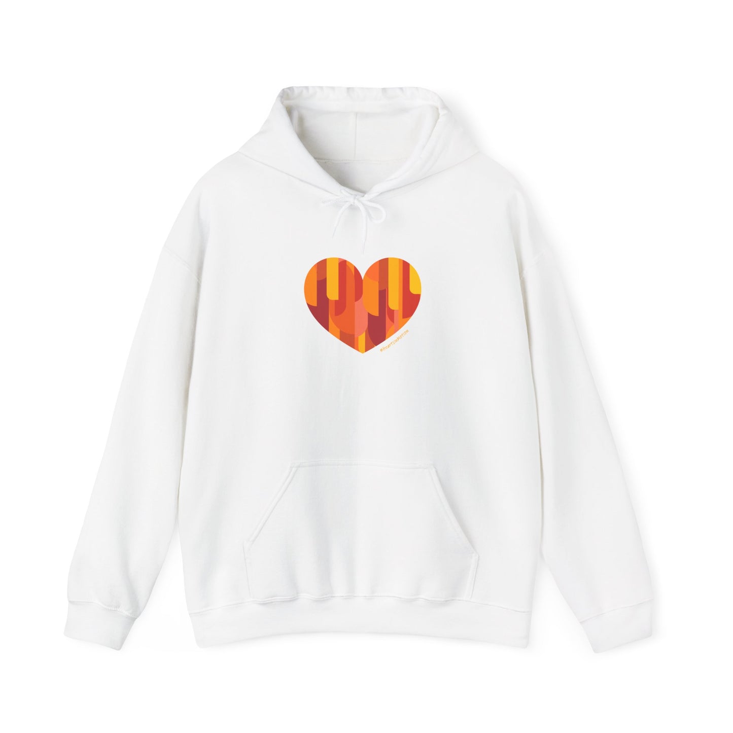 Patterned Heart Unisex Hoodie – Cozy & Colourful #HeartsInMotion