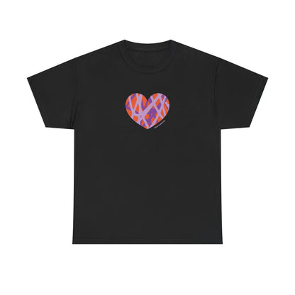 Colorful Heart Unisex Tee - Perfect for Love & Friendship #HeartsInMotion