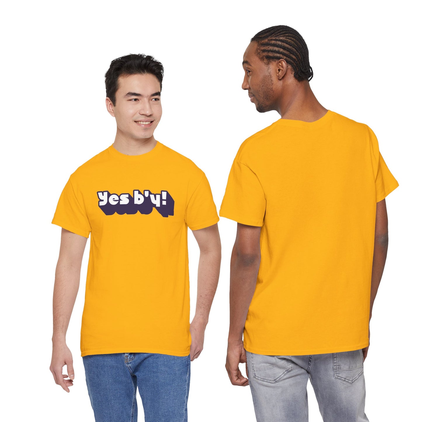 Yes b'y! Unisex Heavy Cotton Tee | Casual Shirt, Gift for Friends, Fun T-shirt