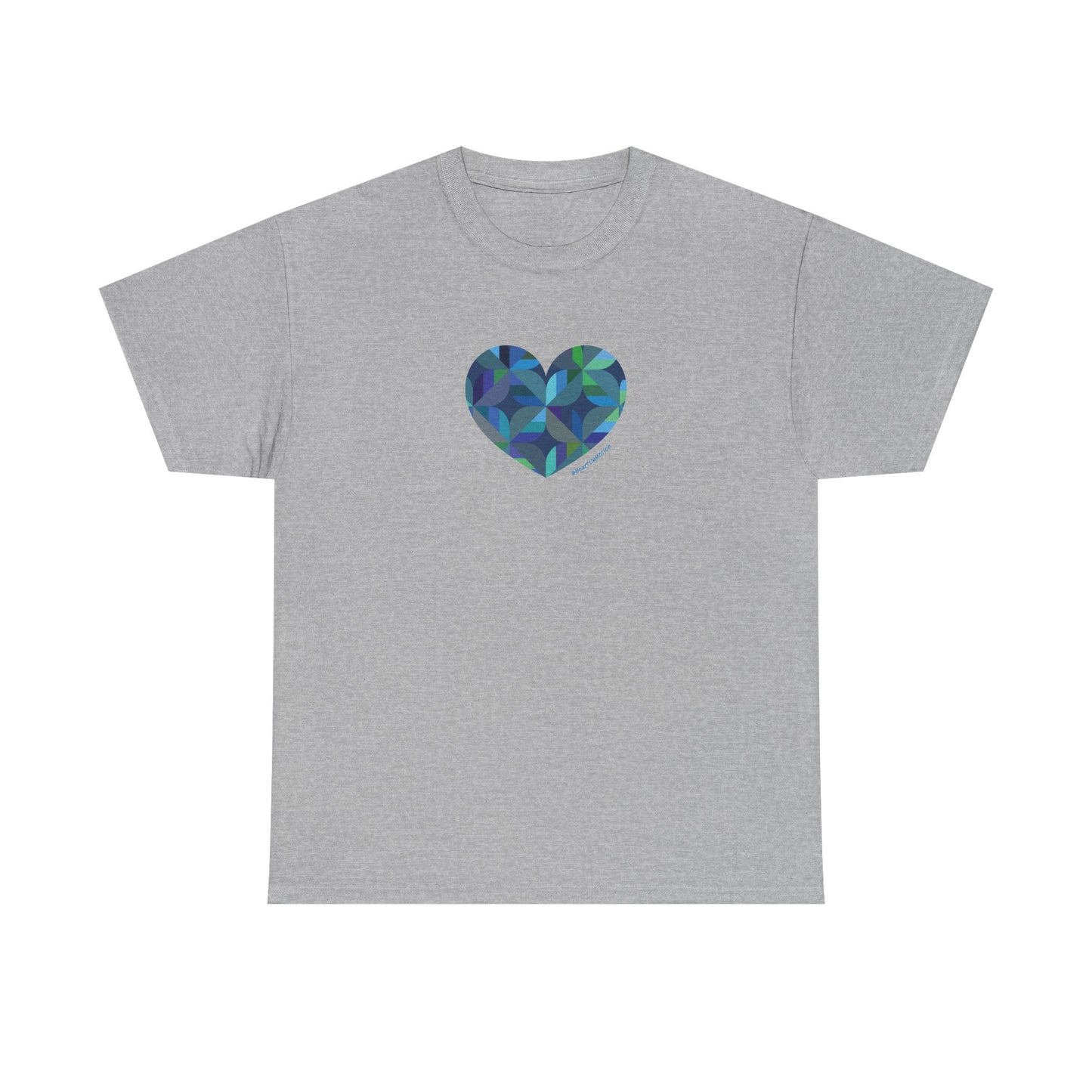 Colourful Heart Unisex Cotton Tee, Casual Wear, #HeartsInMotion