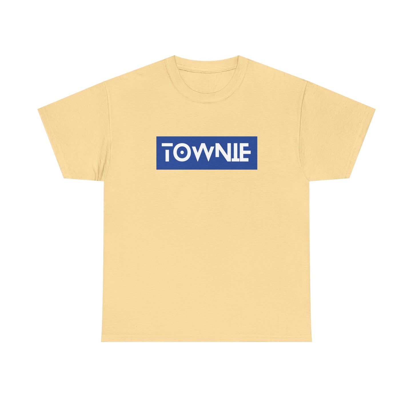 Unisex Heavy Cotton Tee with 'TOWNIE' Print - Casual Style for Everyday Wear