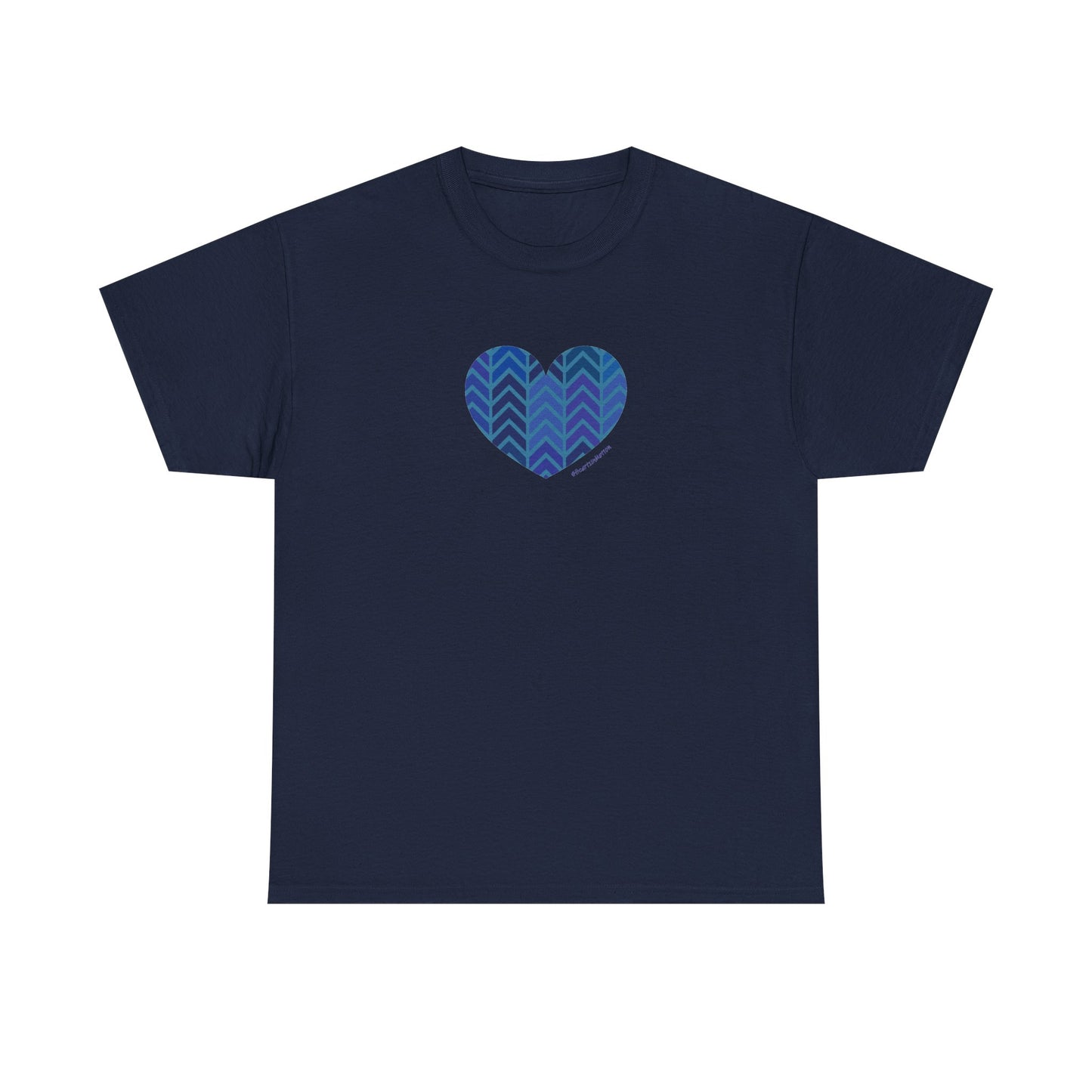 Heart Pattern Heavy Cotton Tee - Soft & Colourful Casual Wear - #HeartsInMotion