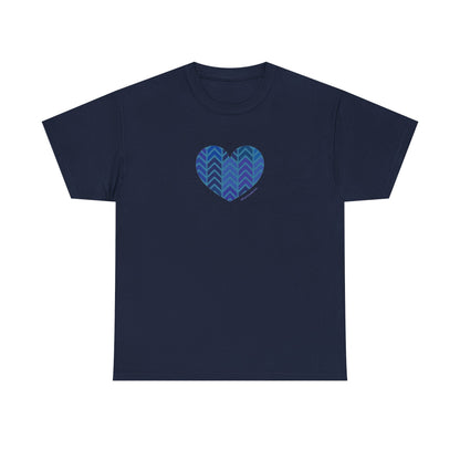 Heart Pattern Heavy Cotton Tee - Soft & Colourful Casual Wear - #HeartsInMotion