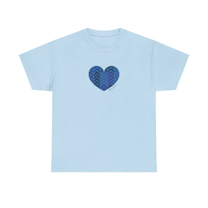 Heart Pattern Heavy Cotton Tee - Soft & Colourful Casual Wear - #HeartsInMotion