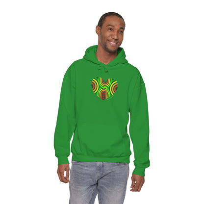 Colourful Heart Sweatshirt - Cozy Unisex Hoodie - #HeartsInMotion