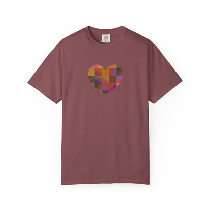 Colourful Heart Unisex T-Shirt - Perfect for Love - #HeartsInMotion