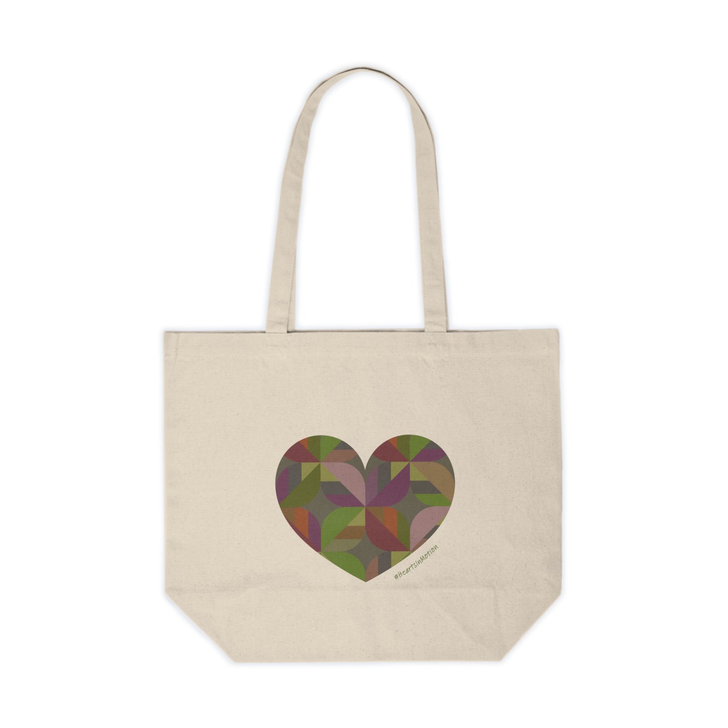 Colourful Heart Canvas Shopping Tote | Eco-Friendly Bag, #HeartsInMotion