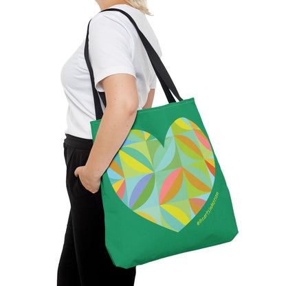 Colourful Heart Pattern Tote Bag - Perfect for Everyday & Gifts- #HeartsInMotion