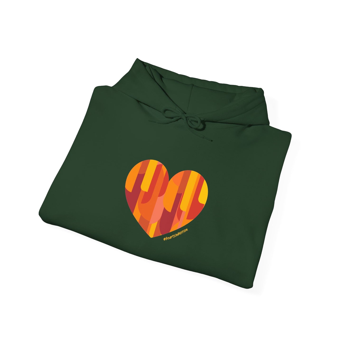 Patterned Heart Unisex Hoodie – Cozy & Colourful #HeartsInMotion