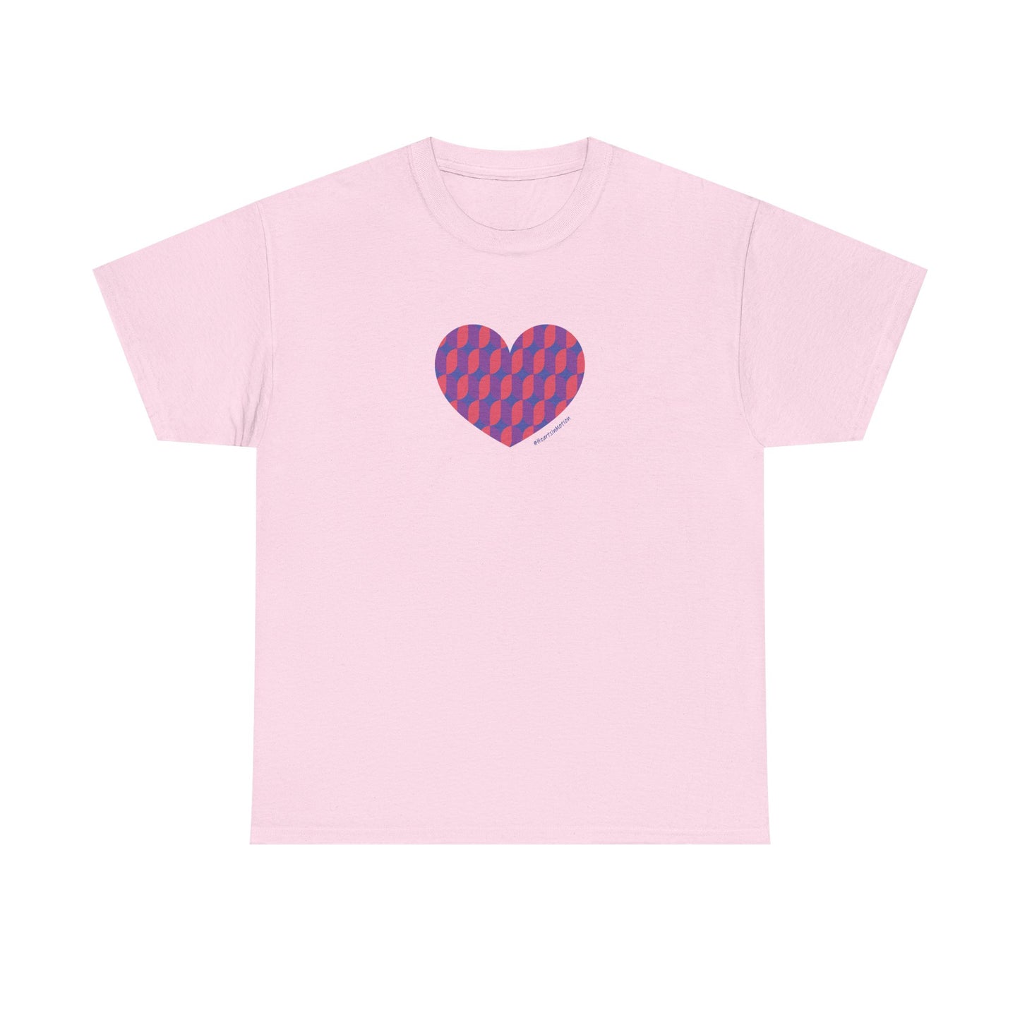 Colourful Heart Unisex Heavy Cotton Tee - #HeartsInMotion
