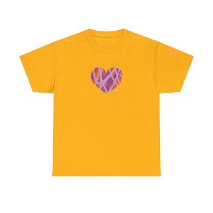 Colorful Heart Unisex Tee - Perfect for Love & Friendship #HeartsInMotion