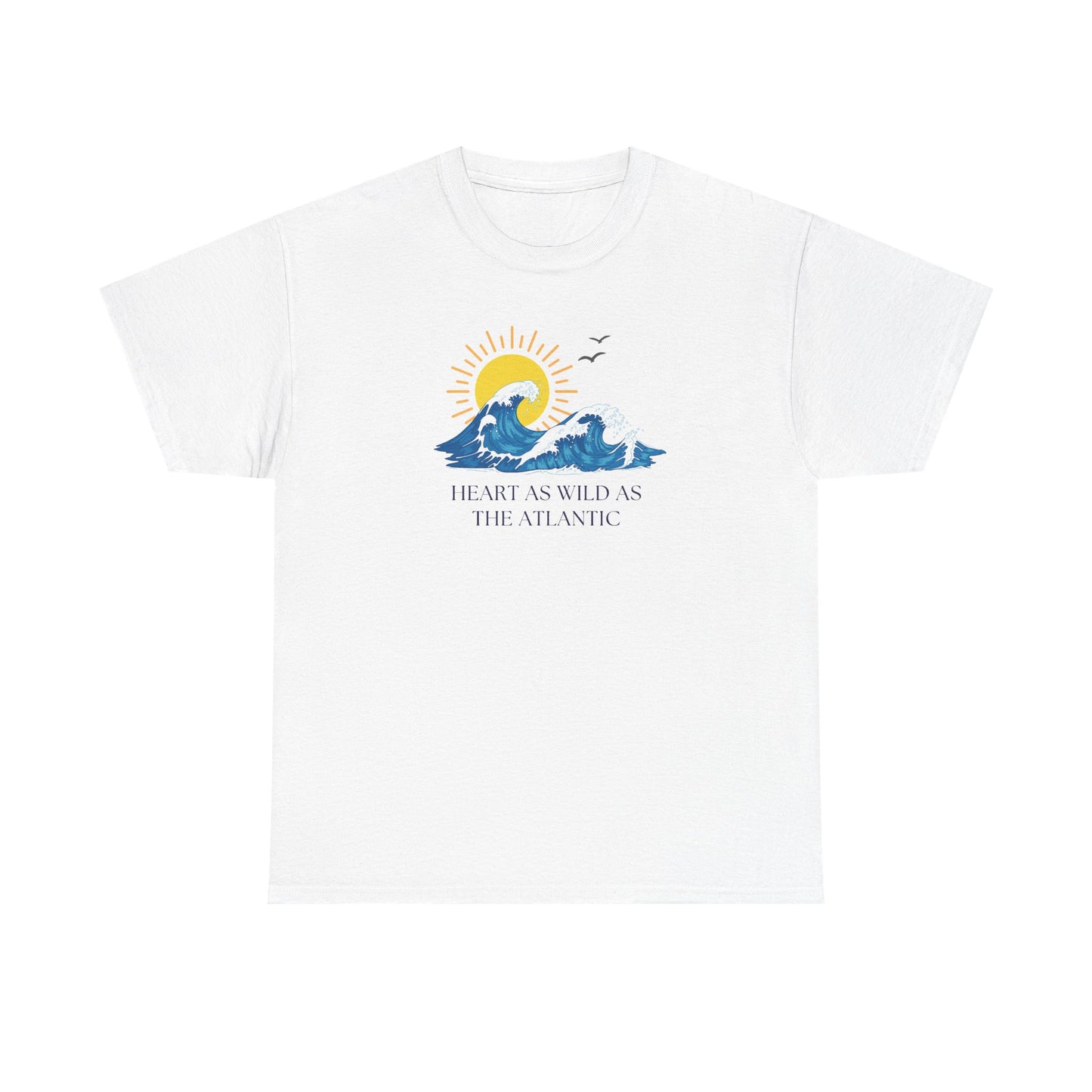 Heart As Wild As The Atlantic Unisex Tee, Ocean Lover T-Shirt