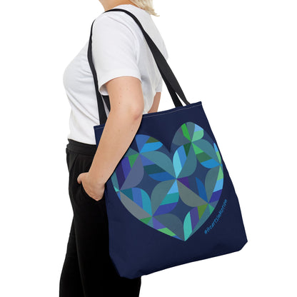 Heart Pattern Tote Bag, Eco-Friendly Carryall, #HeartsInMotion