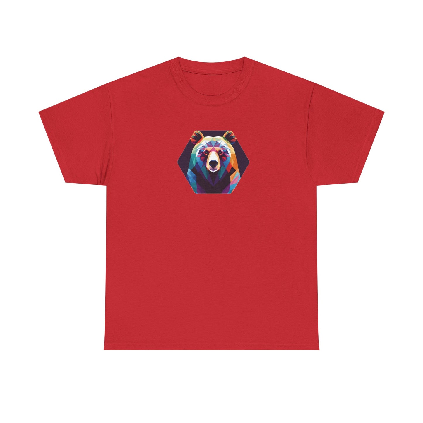 Colorful Bear Graphic Unisex Heavy Cotton Tee