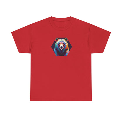 Colorful Bear Graphic Unisex Heavy Cotton Tee