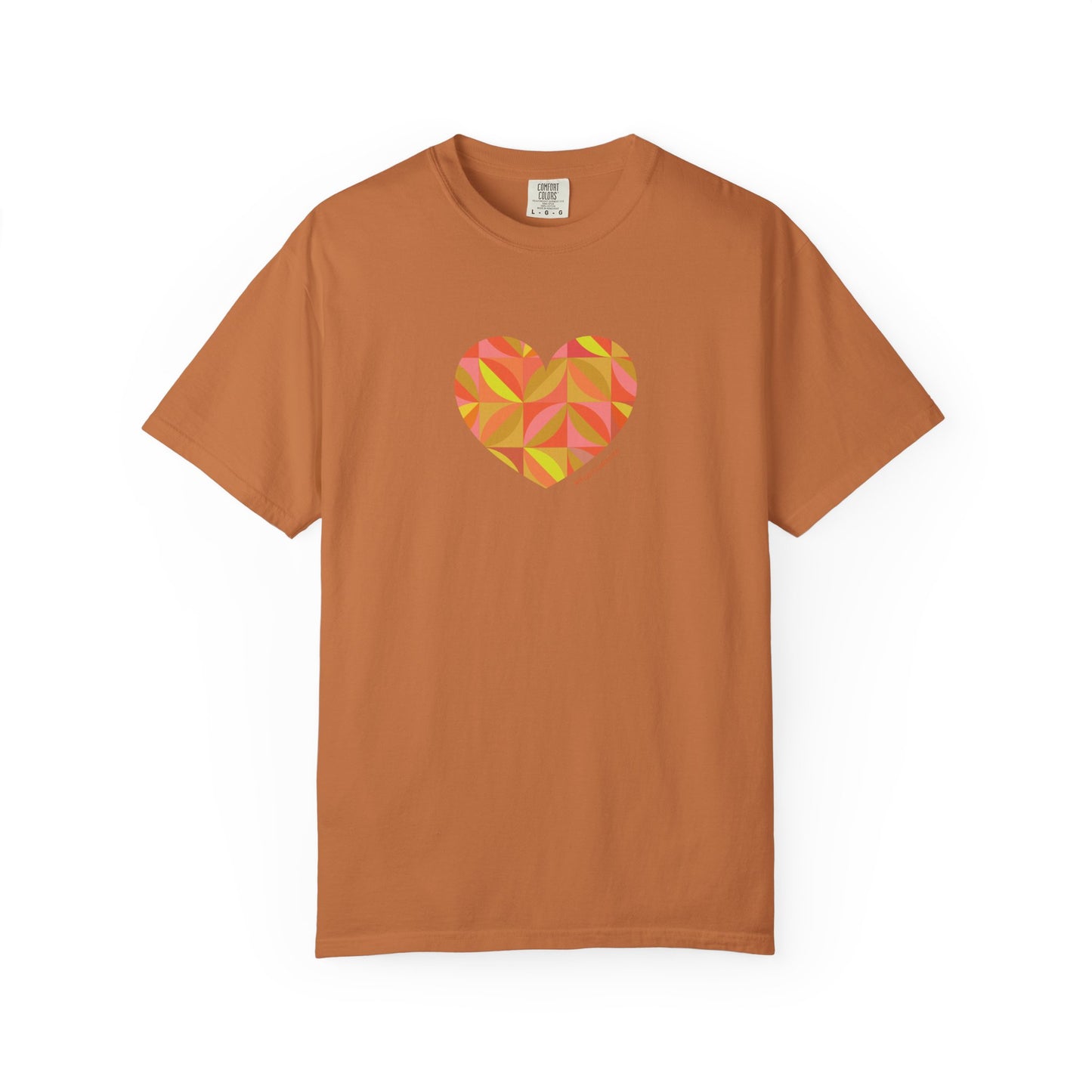 Heart Pattern Unisex Garment-Dyed T-Shirt | #HeartsInMotion