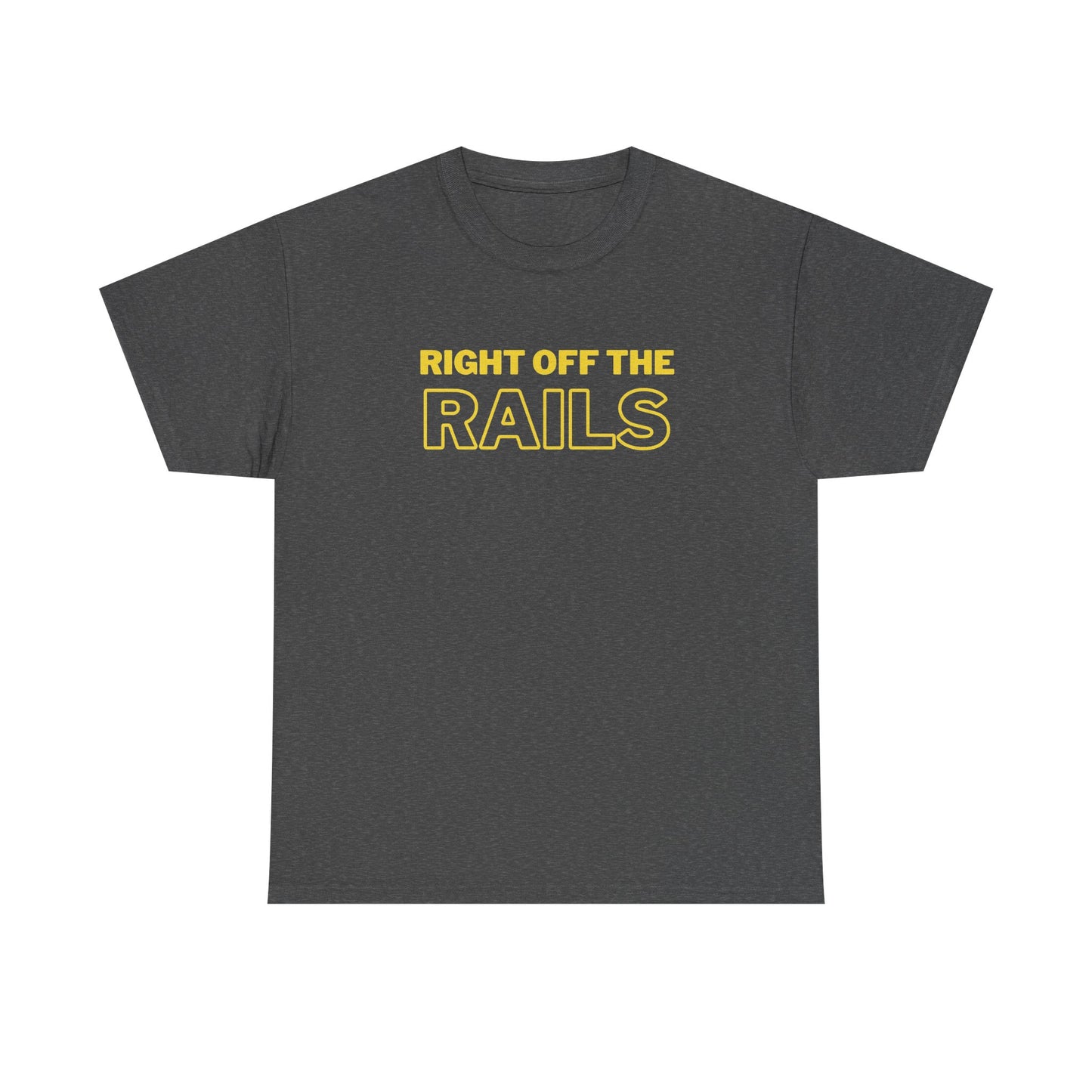 Right Off The Rails Unisex Heavy Cotton Tee | Casual Graphic Shirt