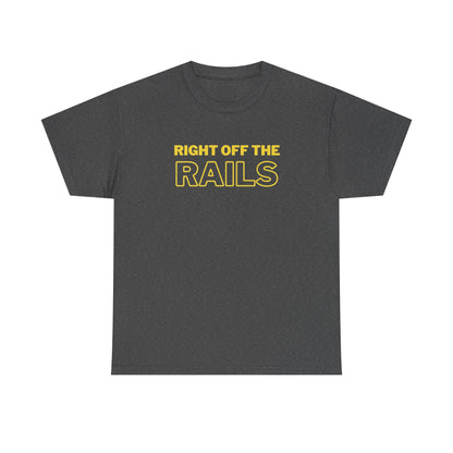 Right Off The Rails Unisex Heavy Cotton Tee | Casual Graphic Shirt