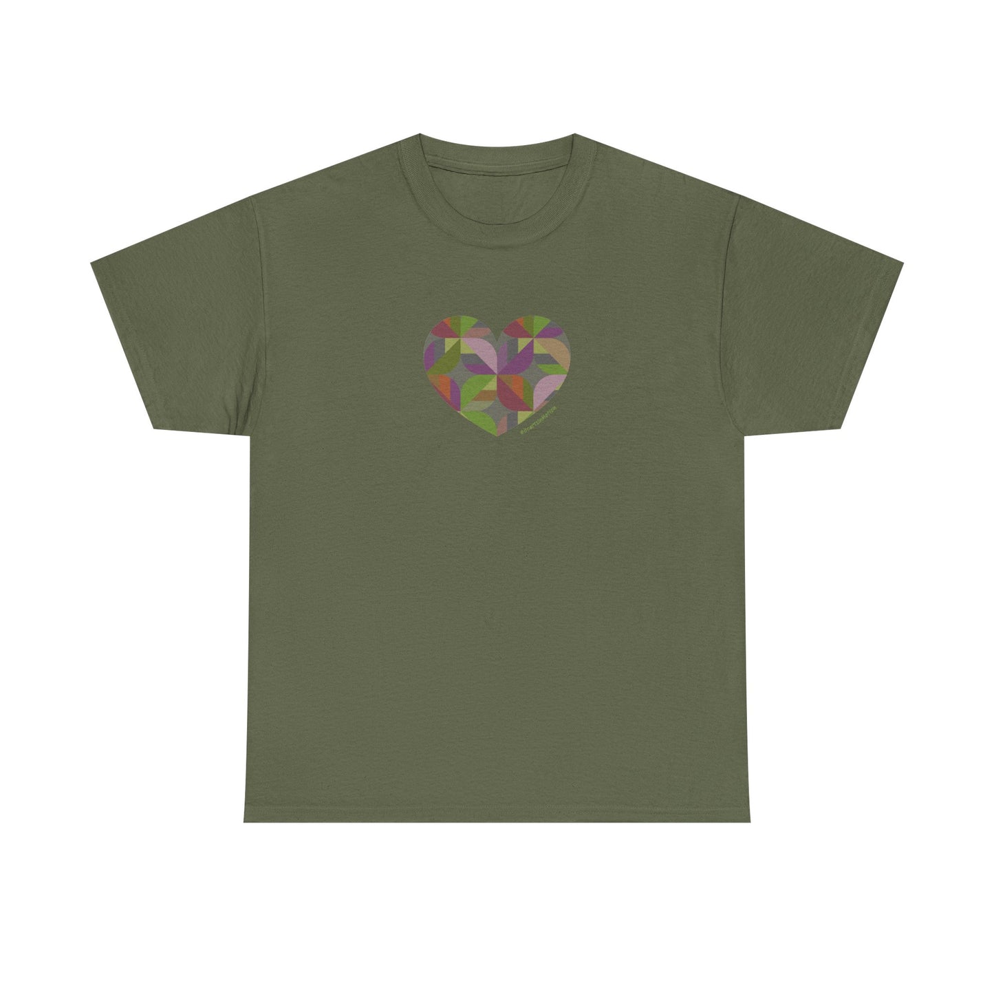 Earthy Heart Unisex Heavy Cotton Tee, Casual Wear, #HeartsInMotion