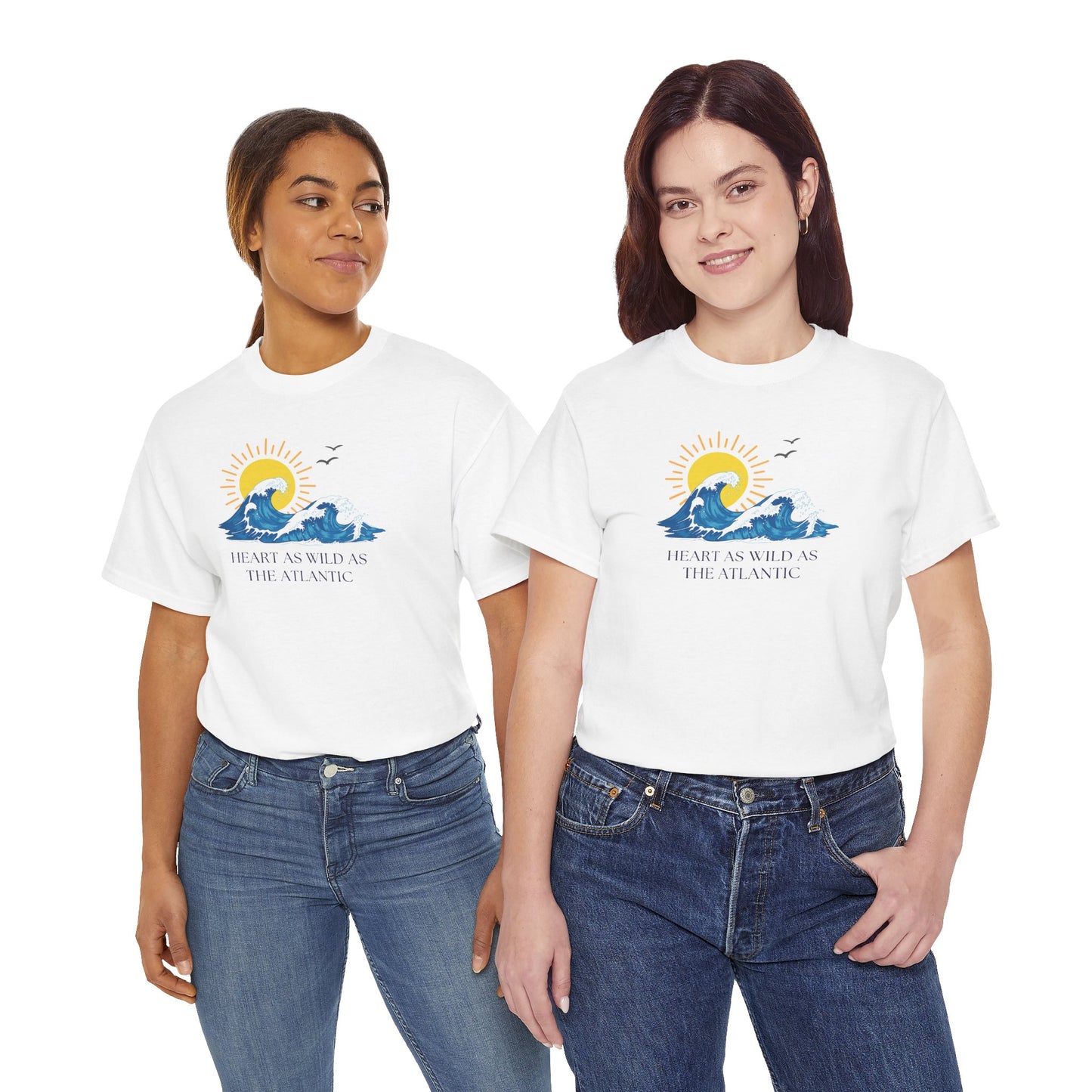 Heart As Wild As The Atlantic Unisex Tee, Ocean Lover T-Shirt