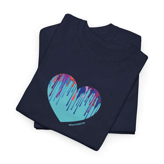 Dripping Heart Graphic Unisex - Perfect for Casual Wear - #HeartsInMotion