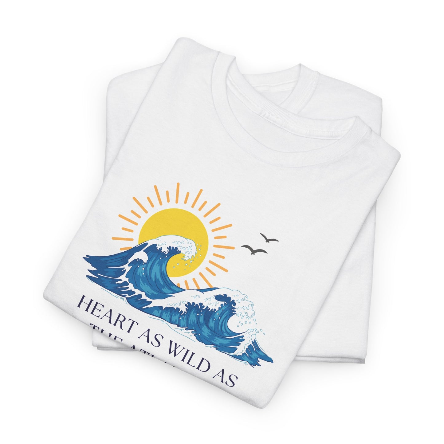 Heart As Wild As The Atlantic Unisex Tee, Ocean Lover T-Shirt