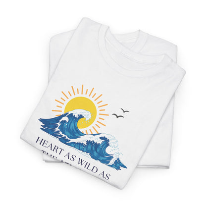 Heart As Wild As The Atlantic Unisex Tee, Ocean Lover T-Shirt