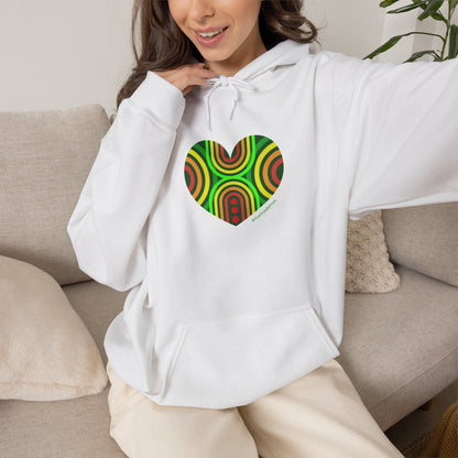 Colourful Heart Sweatshirt - Cozy Unisex Hoodie - #HeartsInMotion