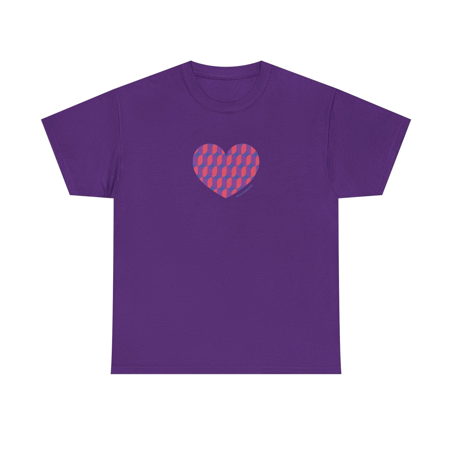 Colourful Heart Unisex Heavy Cotton Tee - #HeartsInMotion